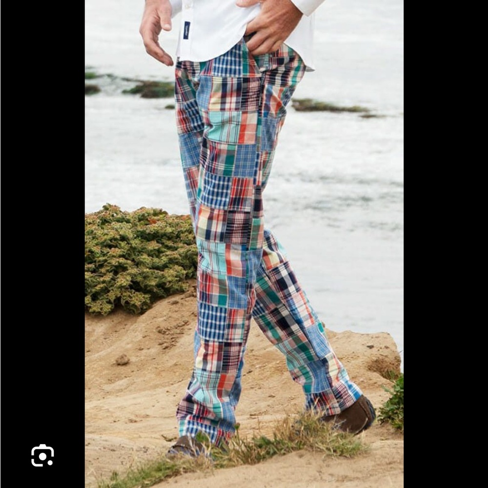 Brooks Brothers Red and Pink Chinos Classic Madras Style